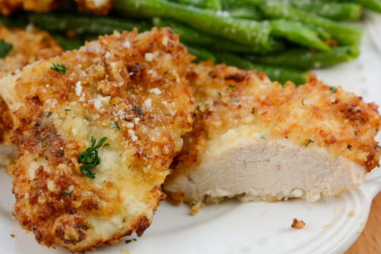 Air Fried Parmesan Crusted Chicken