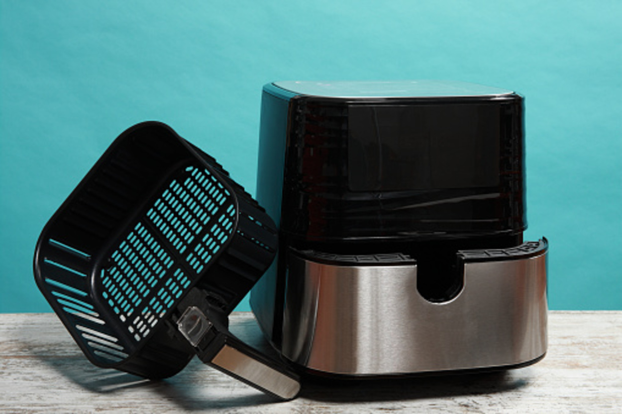 An image showing parts of an air fryer