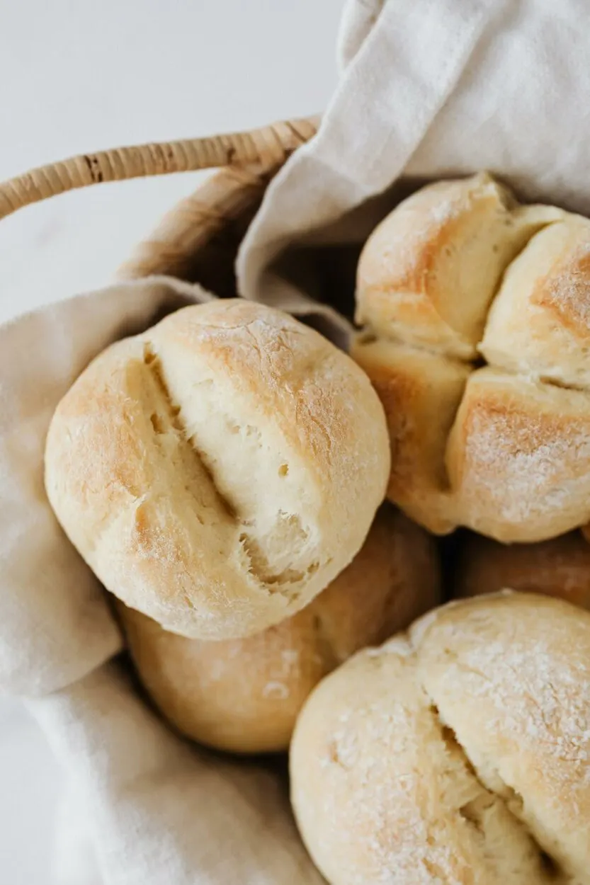 Perfectly baked dinner rolls