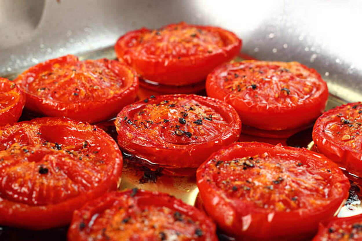 tomatoes getting roasted