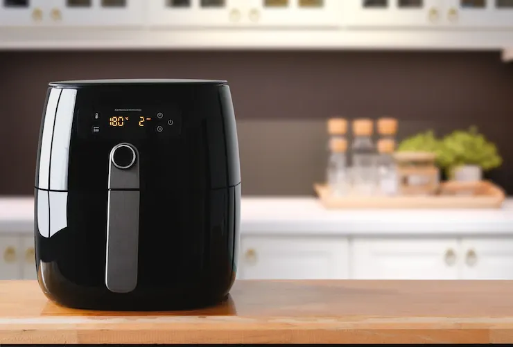Air Fryer on Kitchen Counter Top. 