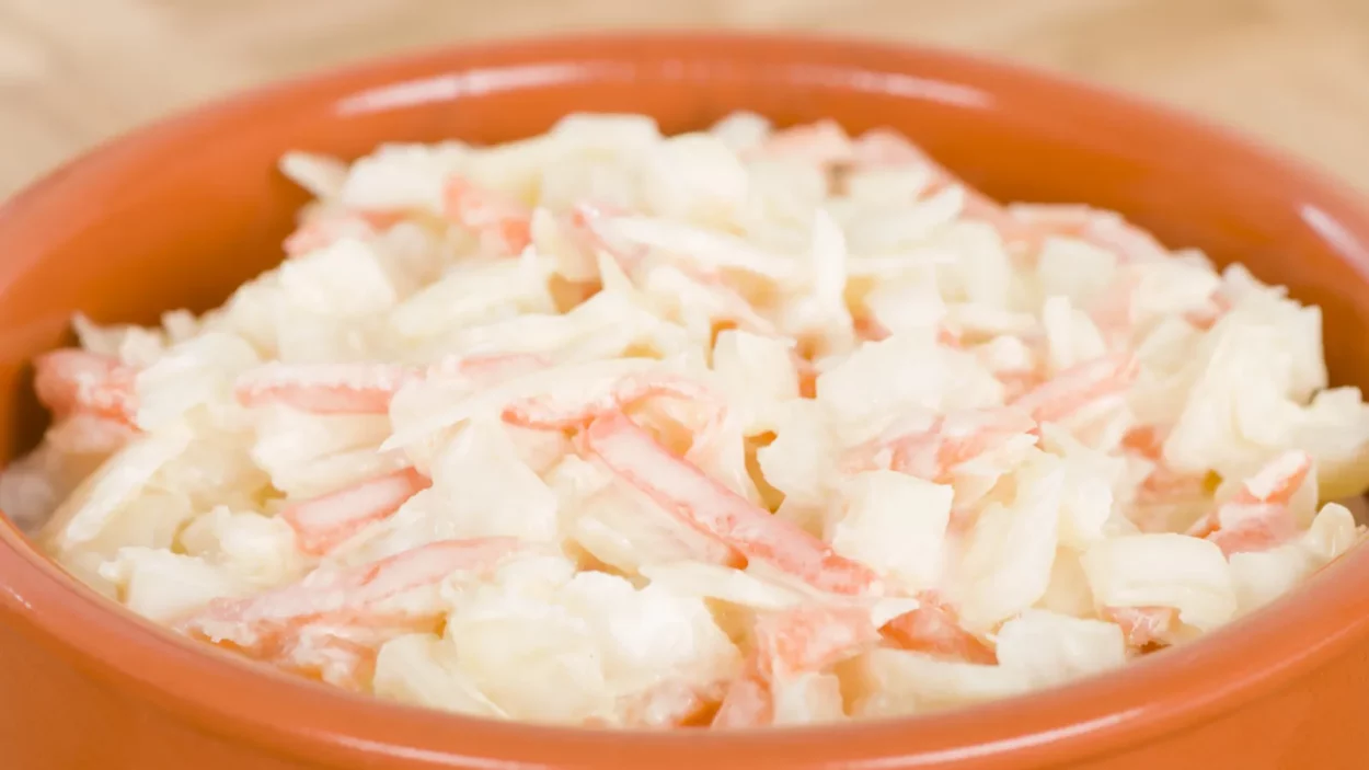 a bowl of coleslaw