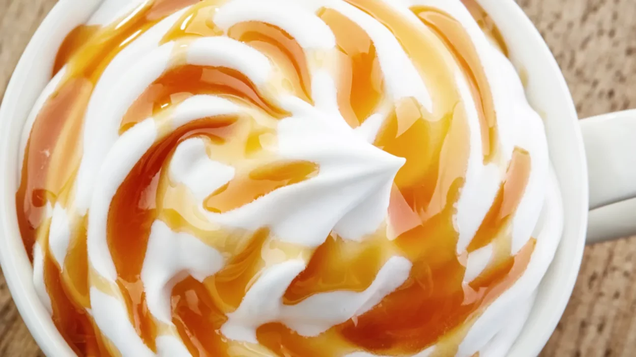cup of caramel latte