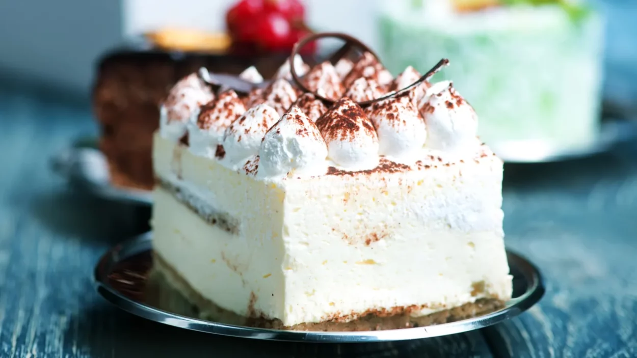 delicious cakes on a table