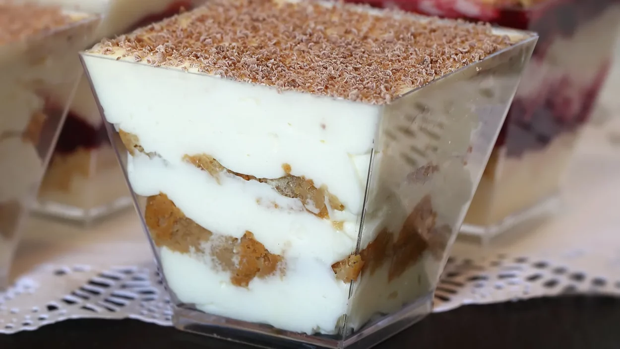 tiramisu dessert in a glass