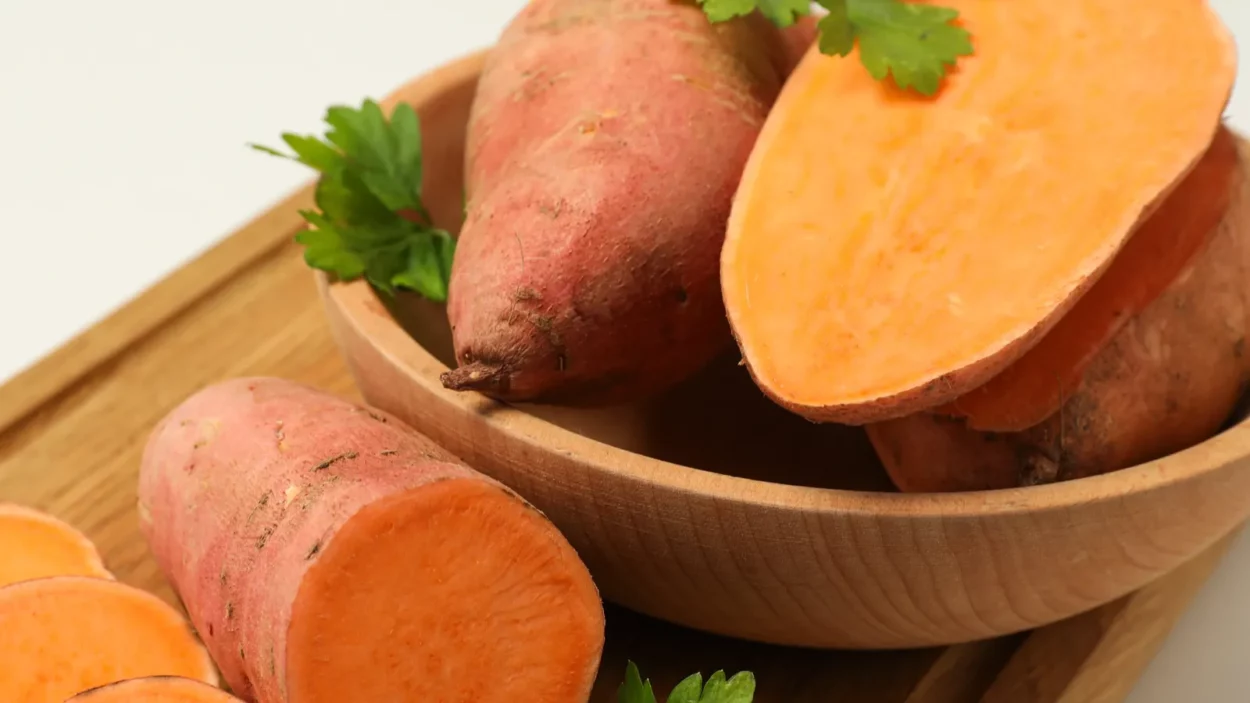 sweet potato concept of healthy food vegetables