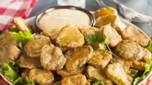 delicious battered fried pickles